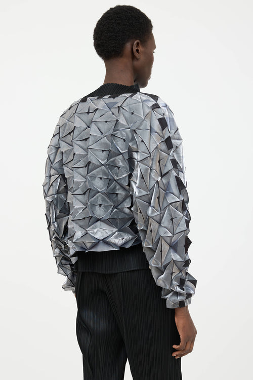 Issey Miyake 2021 Geometric Pleated Cardigan