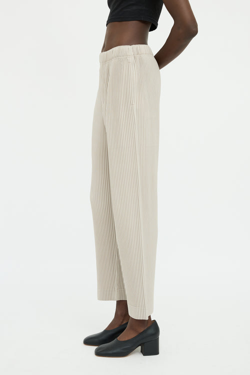 Homme Plisse Beige Pleated JF Pant