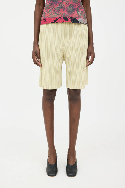 Pleats Please Issey Miyake Pleated Monthly Colour Shorts