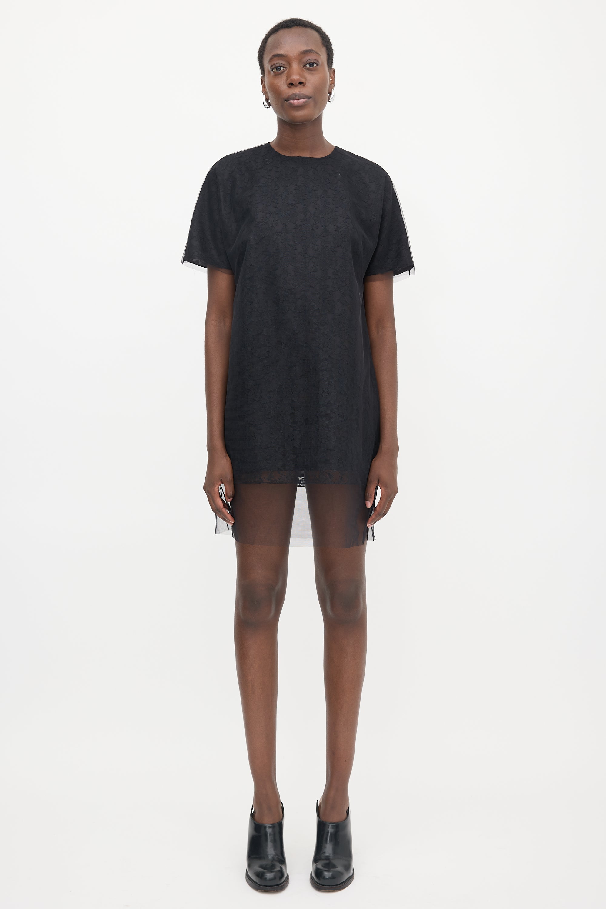 Simone Rocha Tulle & Lace T-Shirt Dress