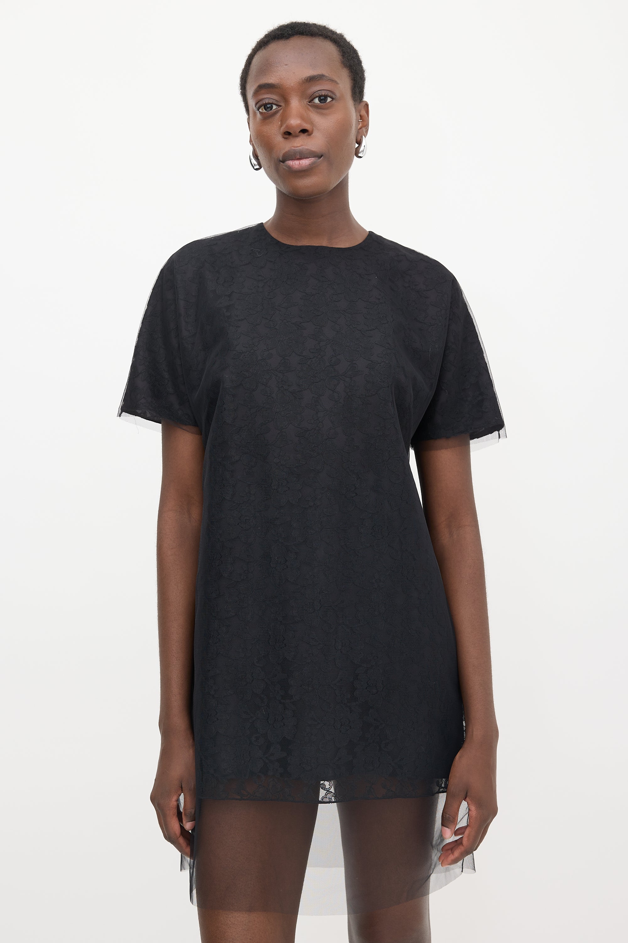 Simone Rocha Tulle & Lace T-Shirt Dress