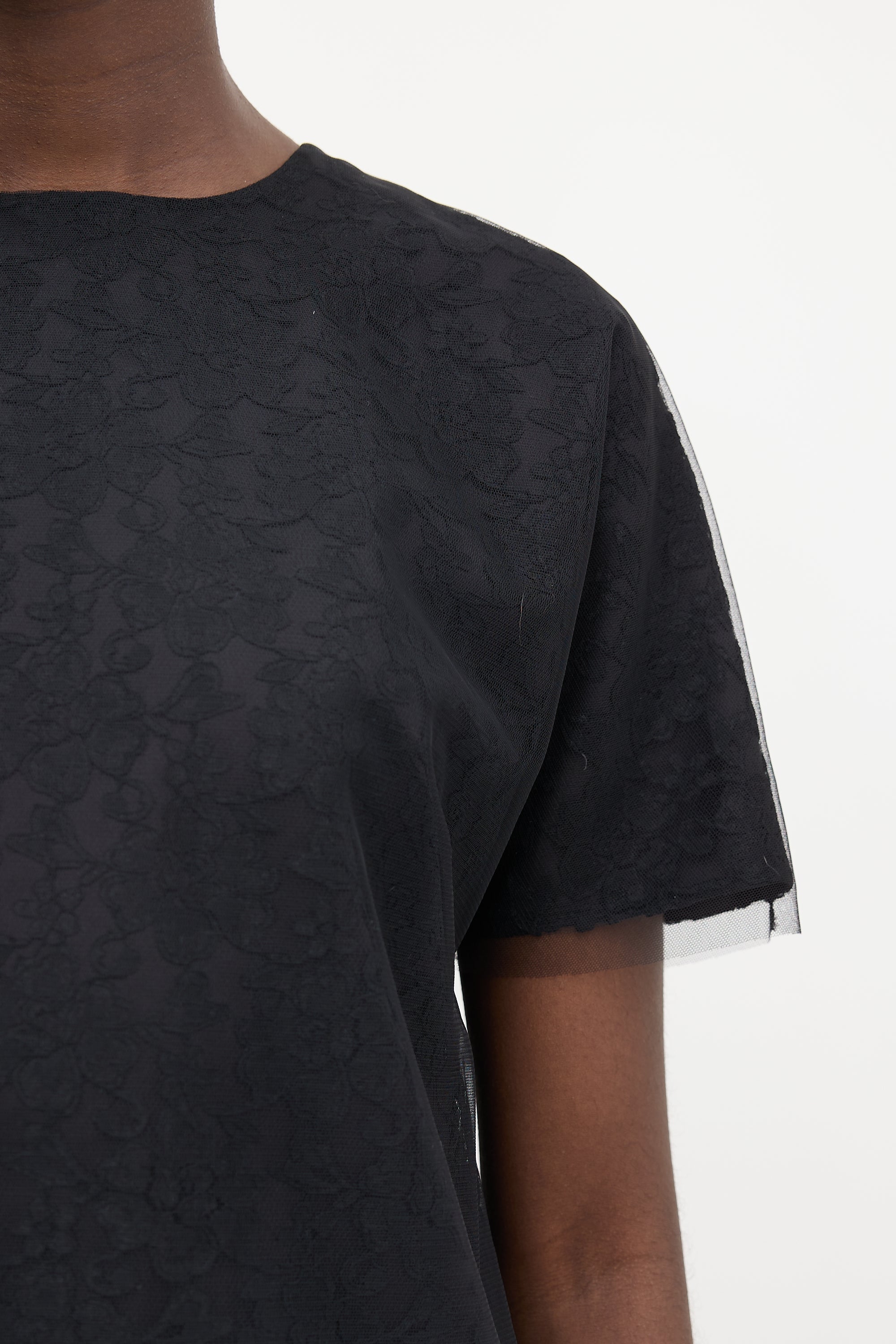 Simone Rocha Tulle & Lace T-Shirt Dress
