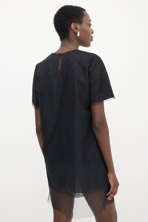 Simone Rocha Tulle & Lace T-Shirt Dress