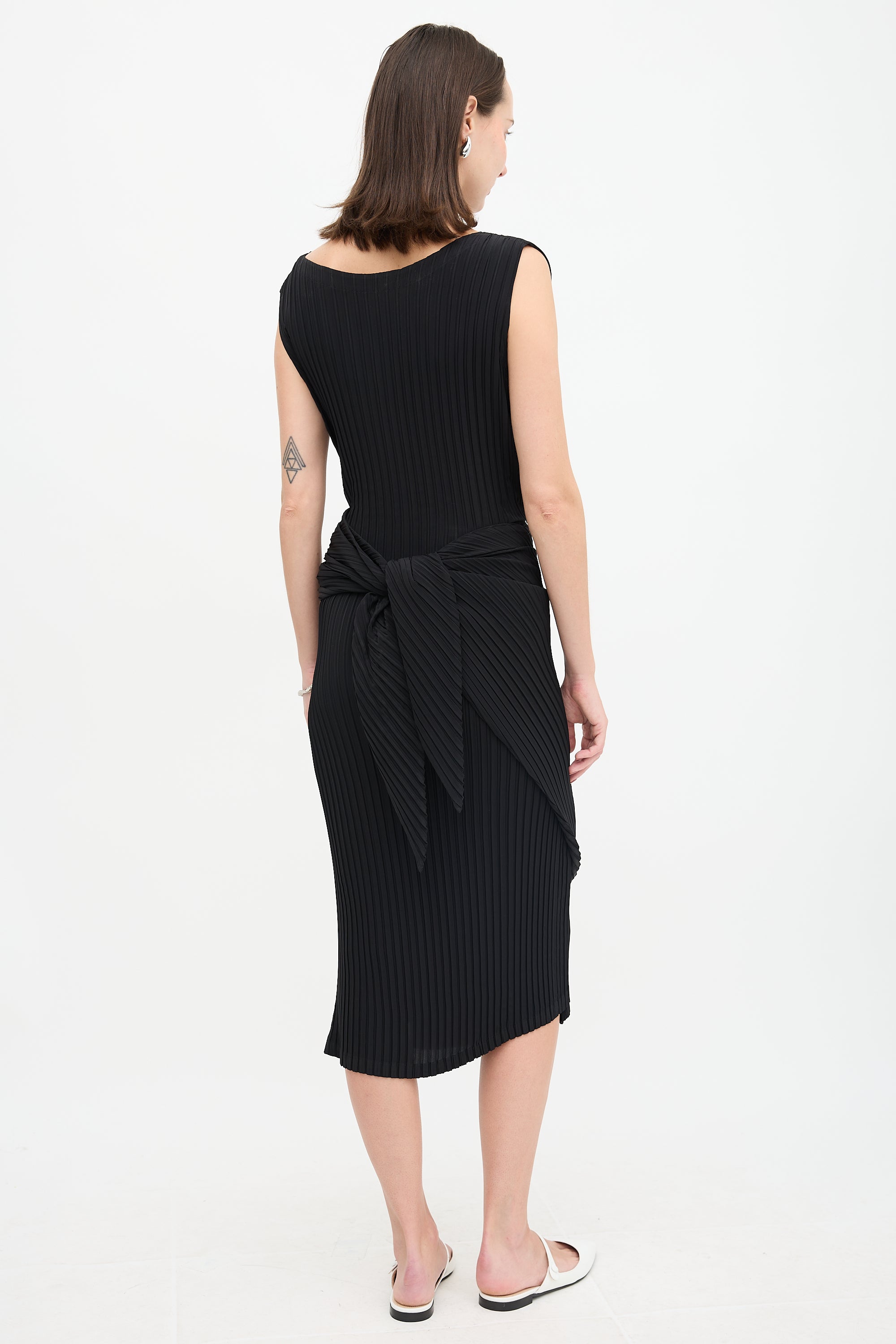 Issey Miyake Pleated Double Stream Dress