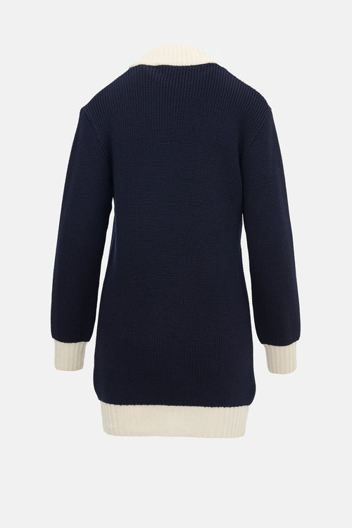 Jacquemus Wool Ribbed Sweater Dress