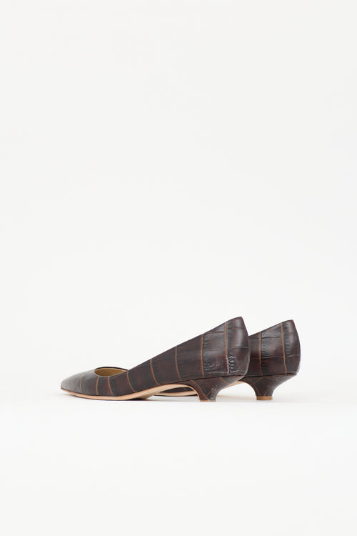 Jamie Haller Embossed Leather Pump