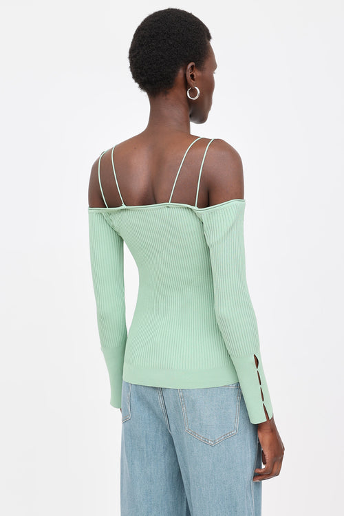 Jacquemus Ribbed Le Cardigan Tordu Cardigan