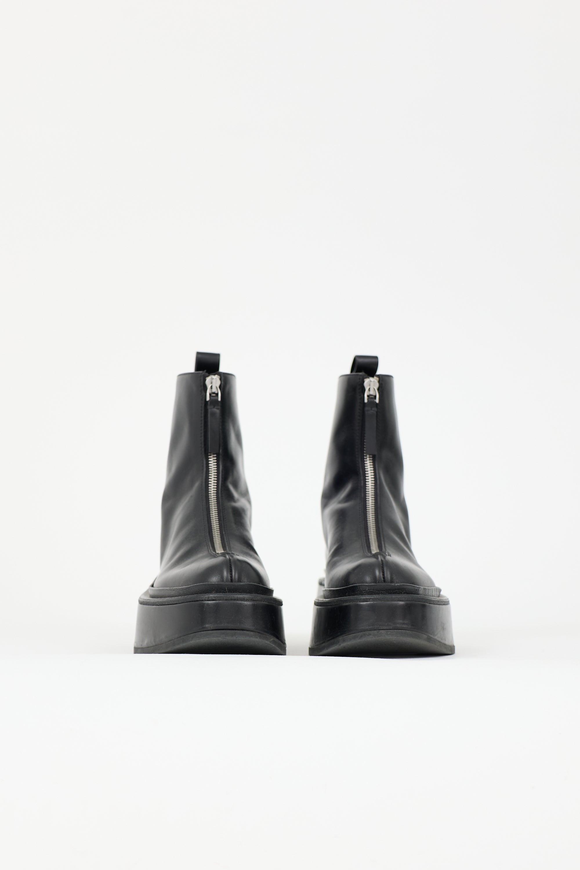 Jil Sander Leather Zip Boot