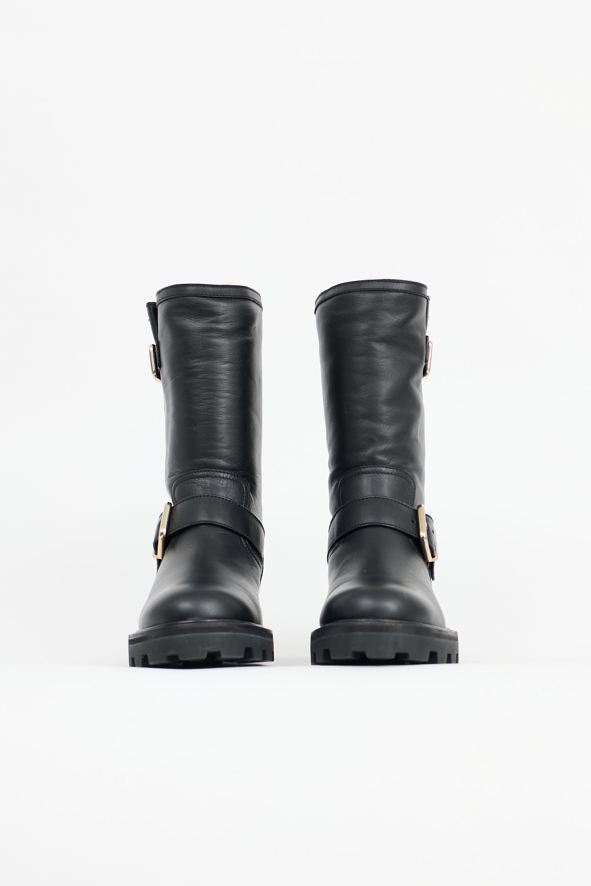 Jimmy Choo Leather Biker II Boot