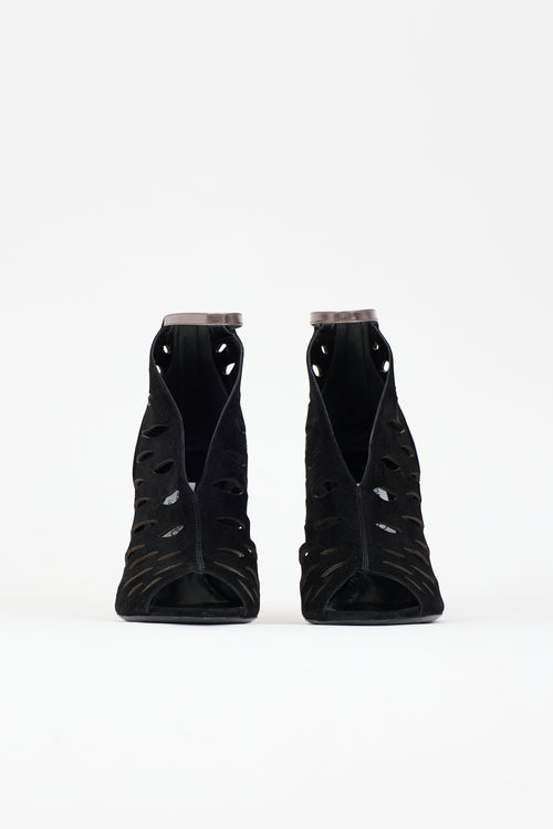 Jimmy Choo Suede Drift Cut Out Bootie