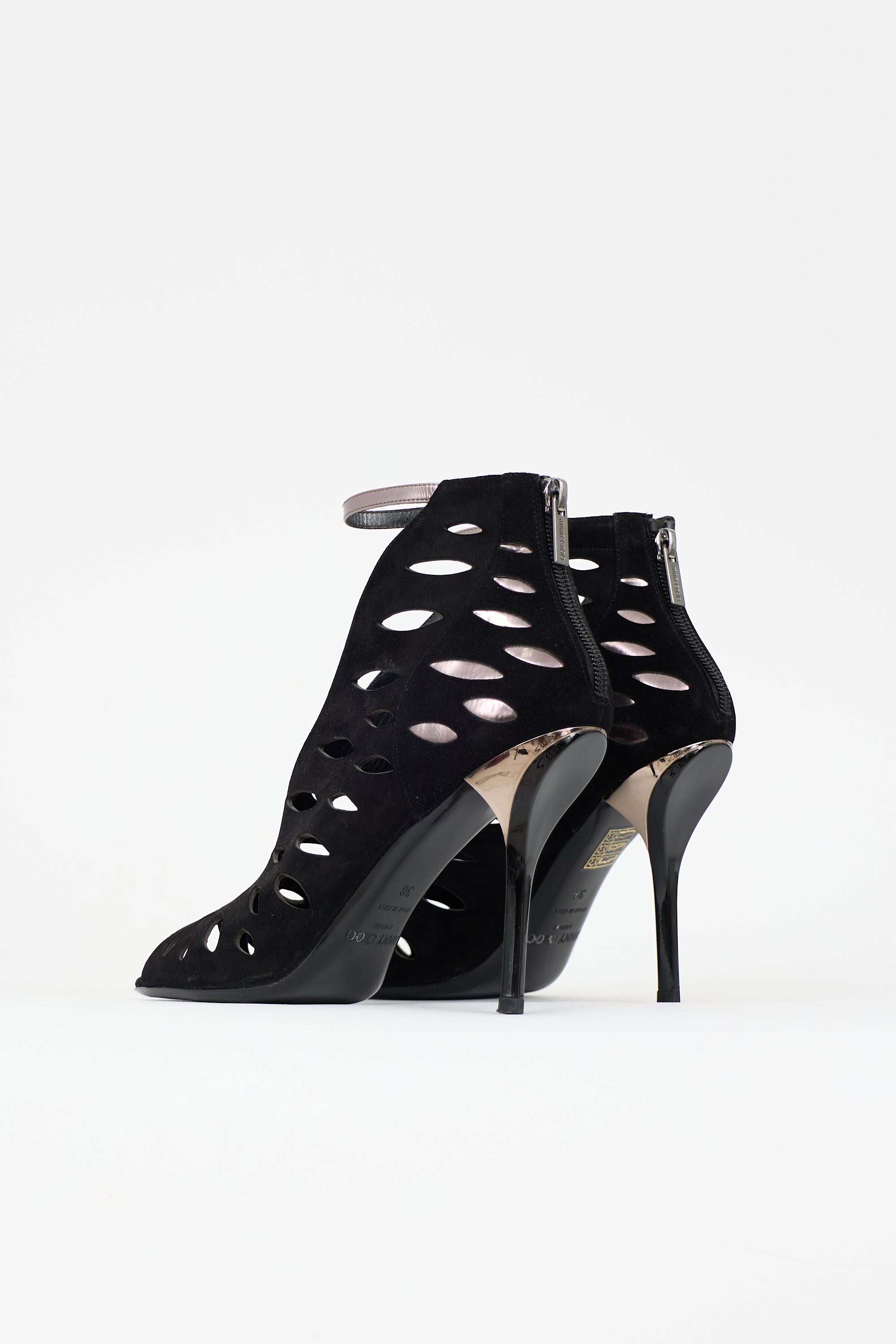 Jimmy Choo Suede Drift Cut Out Bootie