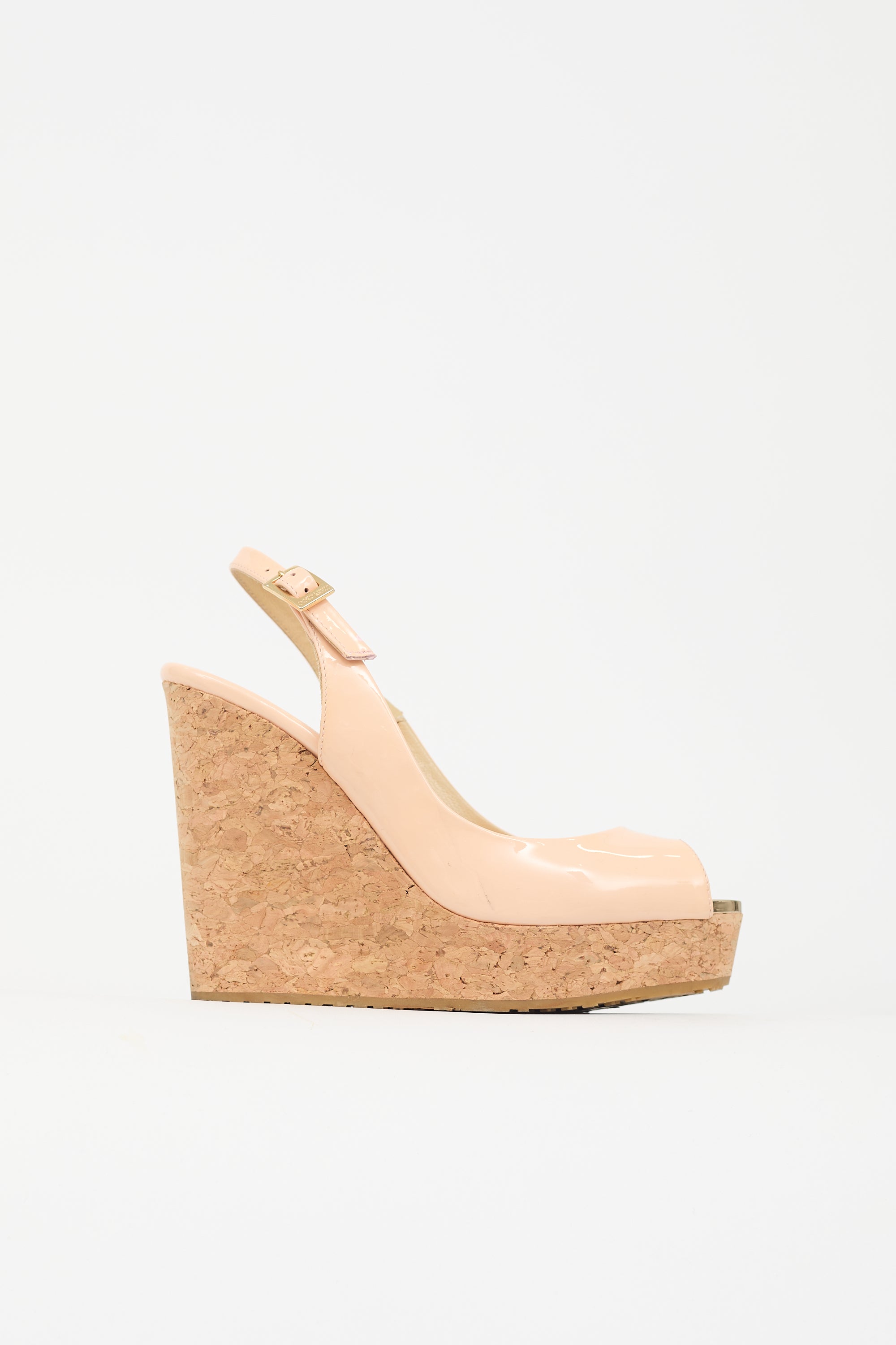 Jimmy Choo Patent Prova Wedge Heel