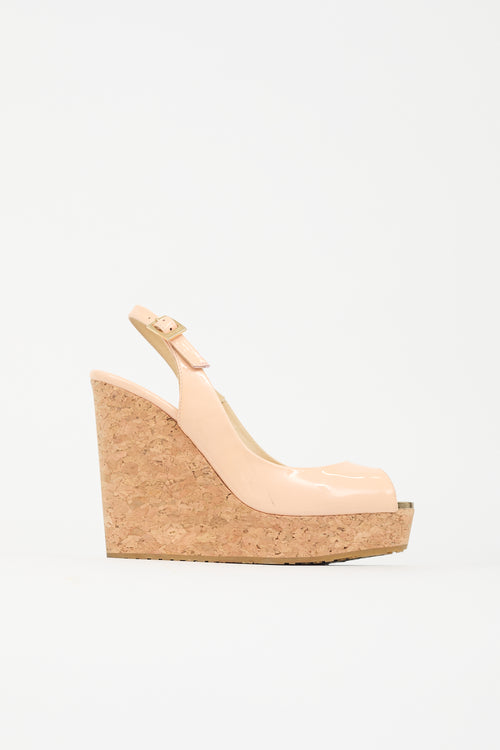 Jimmy Choo Patent Prova Wedge Heel
