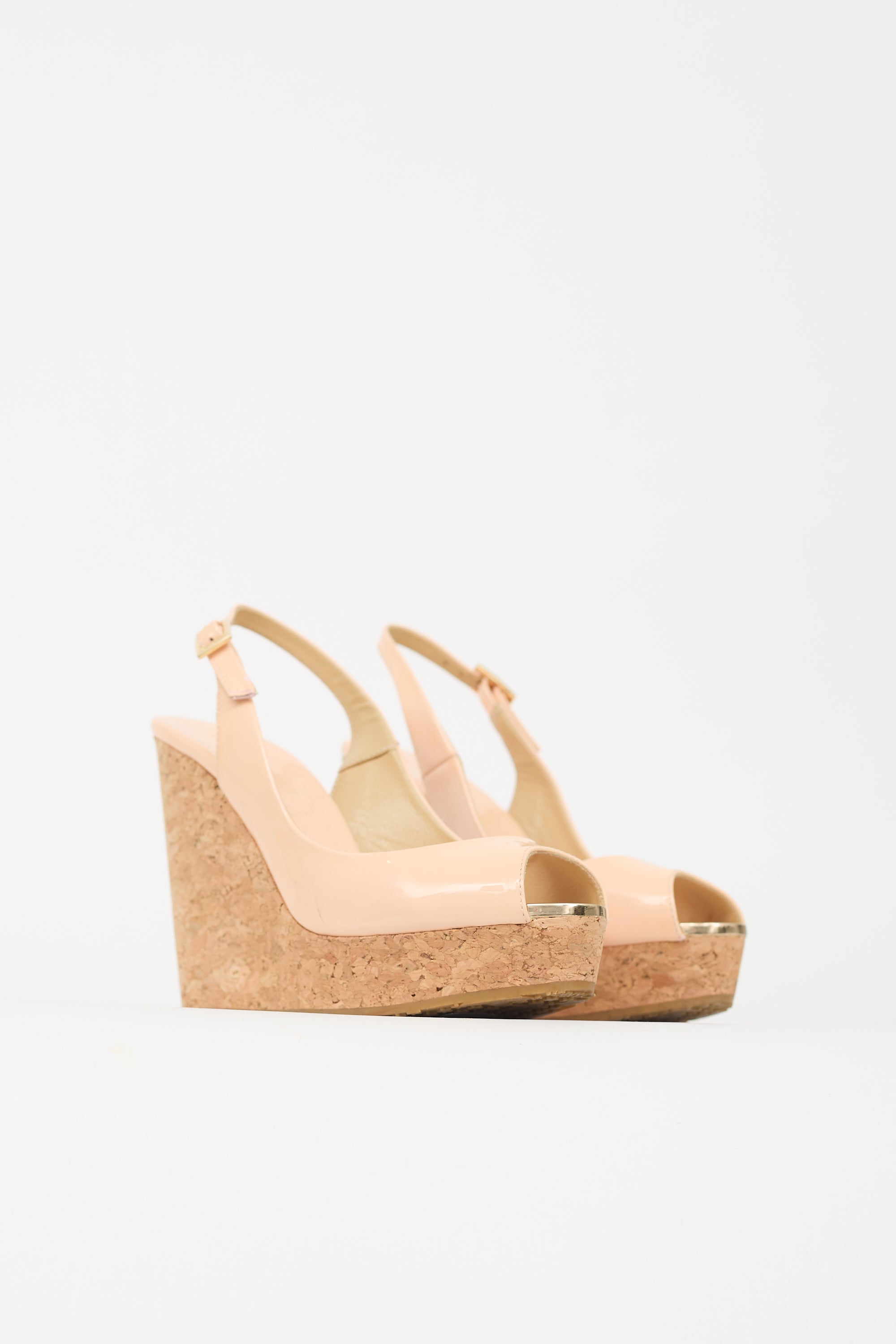 Jimmy Choo Patent Prova Wedge Heel