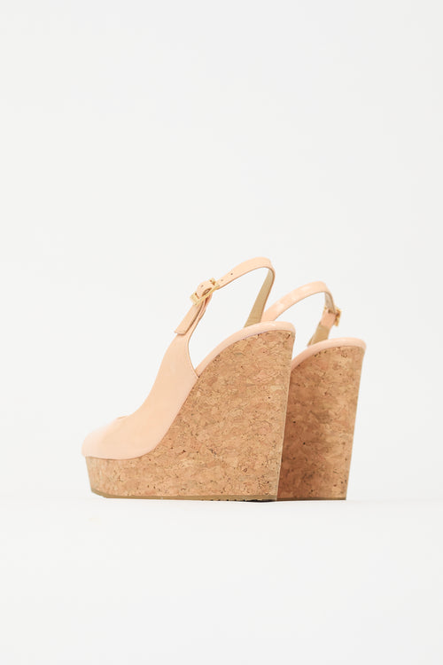 Jimmy Choo Patent Prova Wedge Heel