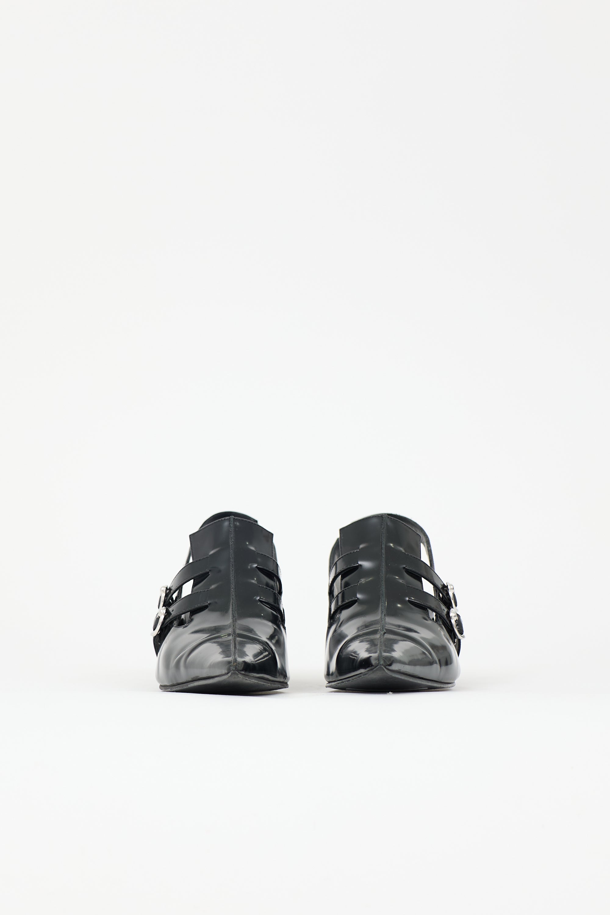 John Fluevog Leather Rhonda Heel