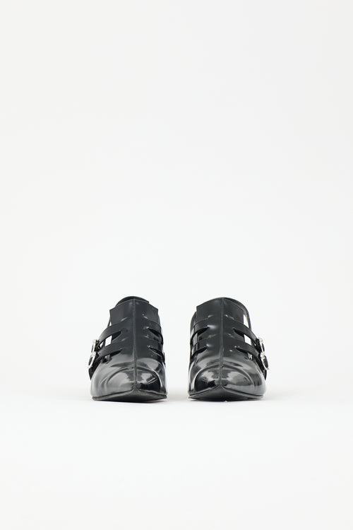 John Fluevog Leather Rhonda Heel
