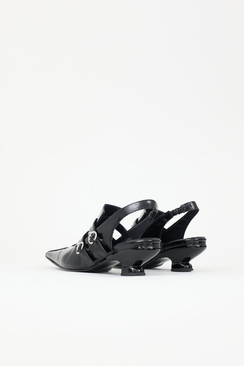 John Fluevog Leather Rhonda Heel