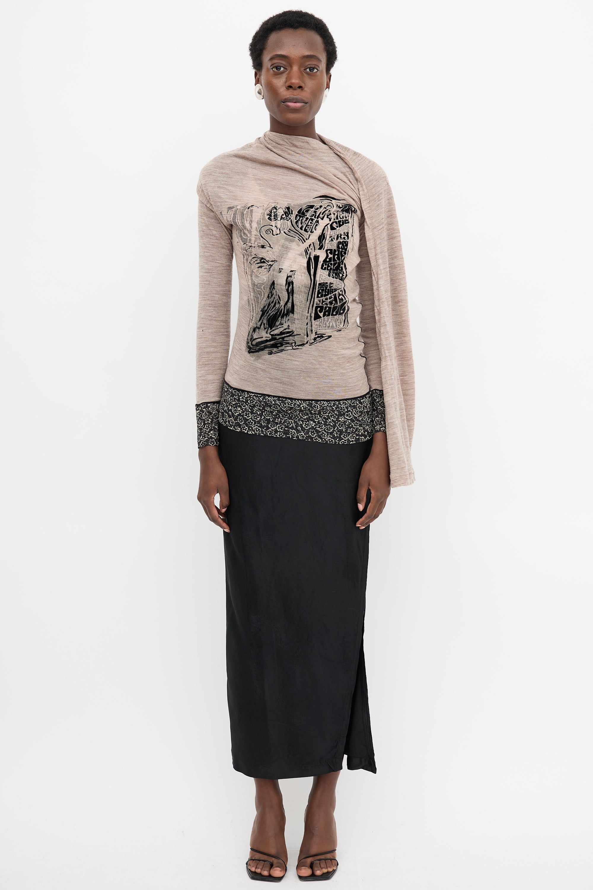 Jean Paul Gaultier 2000s Scarf Sweater