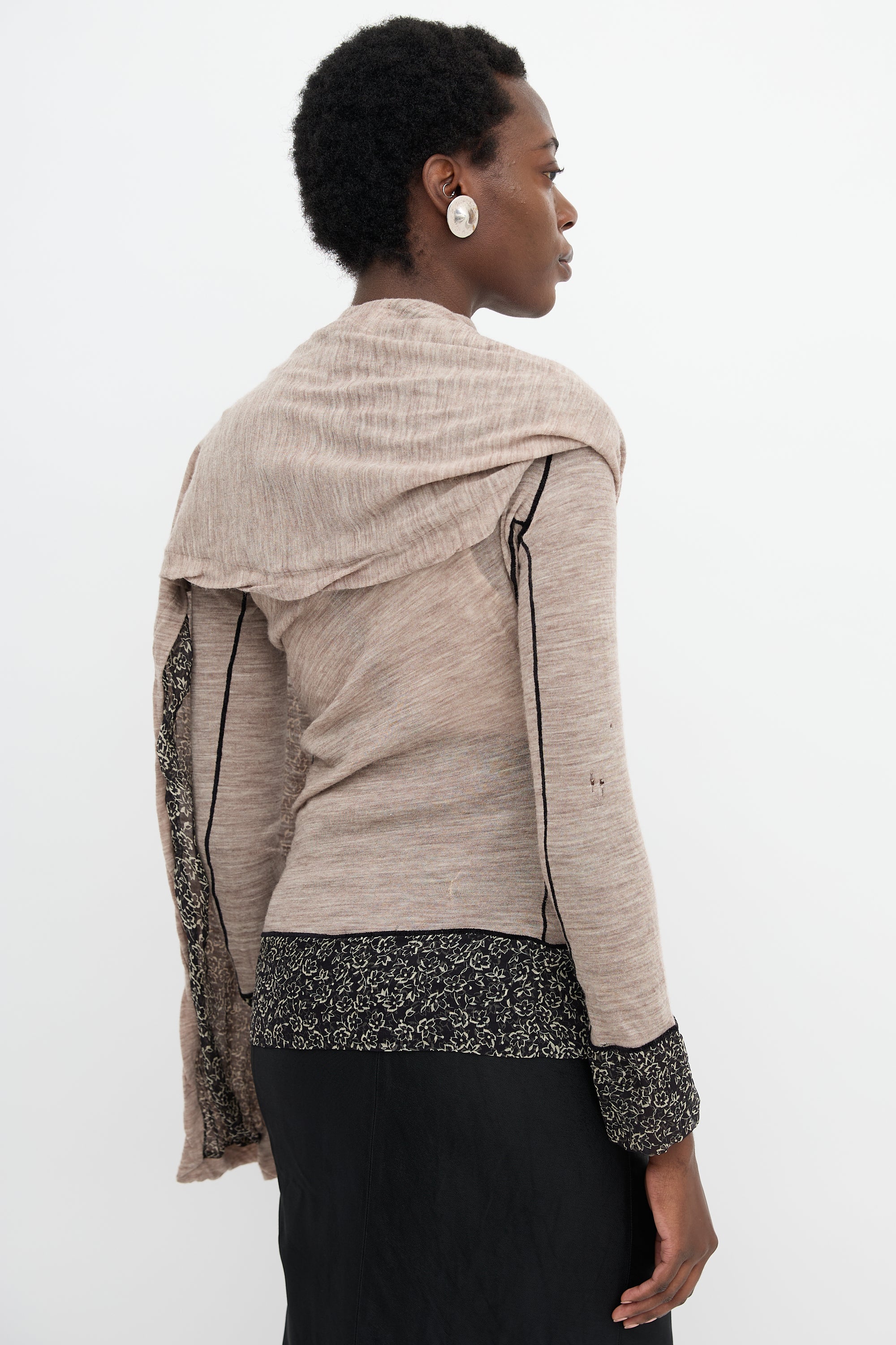 Jean Paul Gaultier 2000s Scarf Sweater