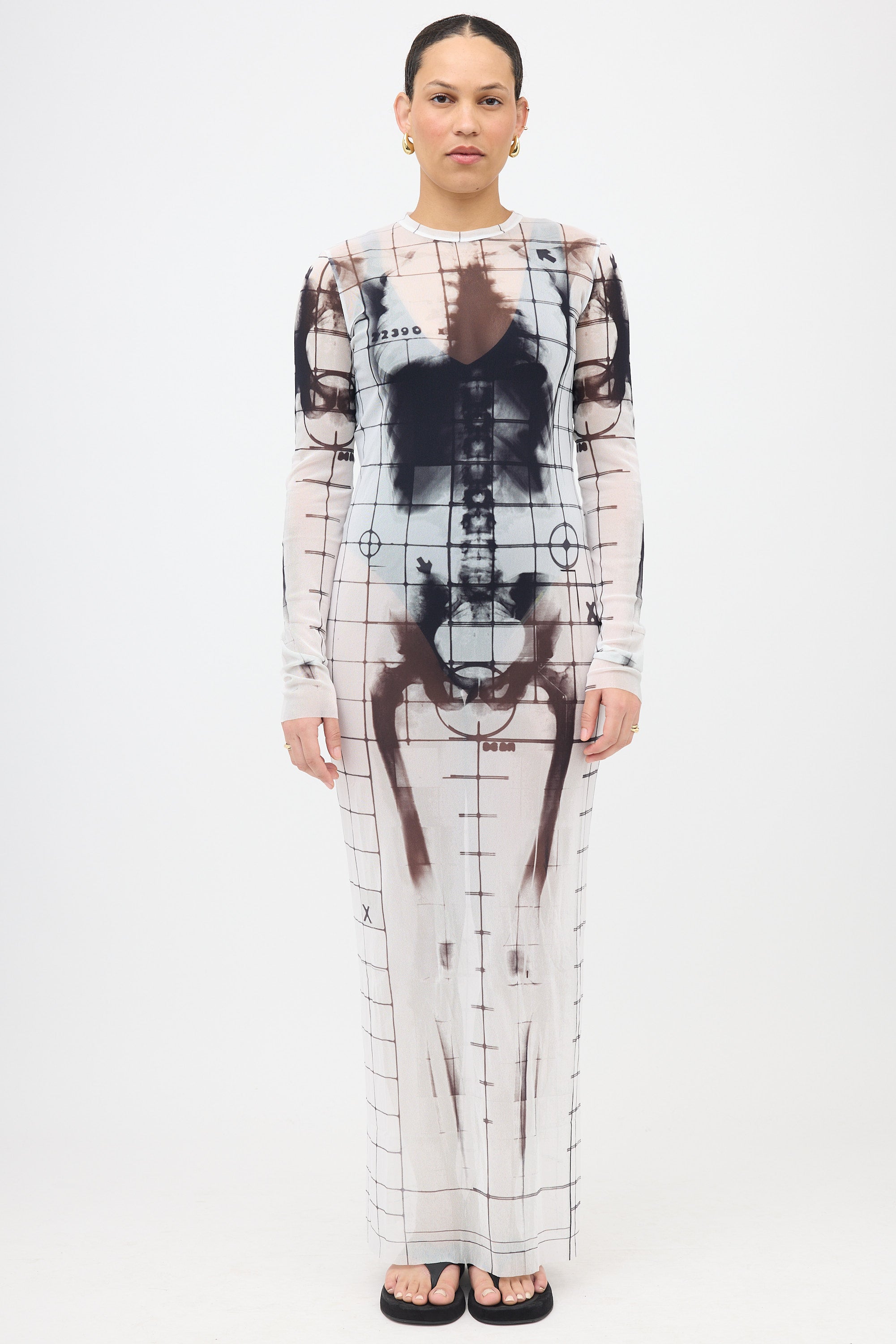 Jean Paul Gaultier Mesh X-Ray Squeletor Dress