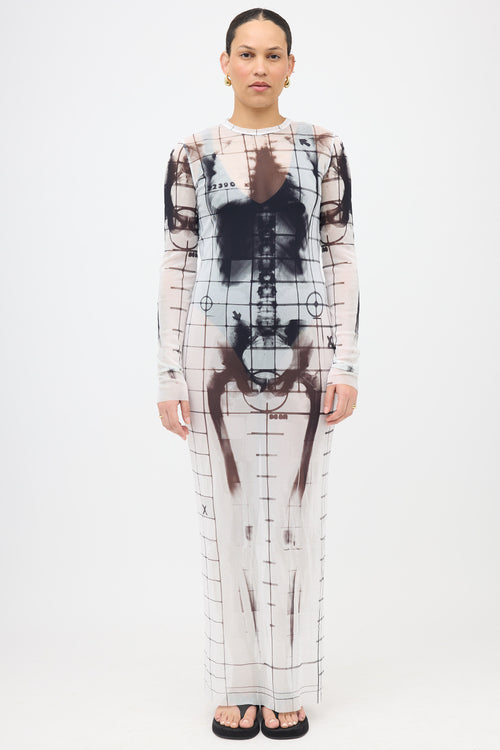Jean Paul Gaultier Mesh X-Ray Squeletor Dress