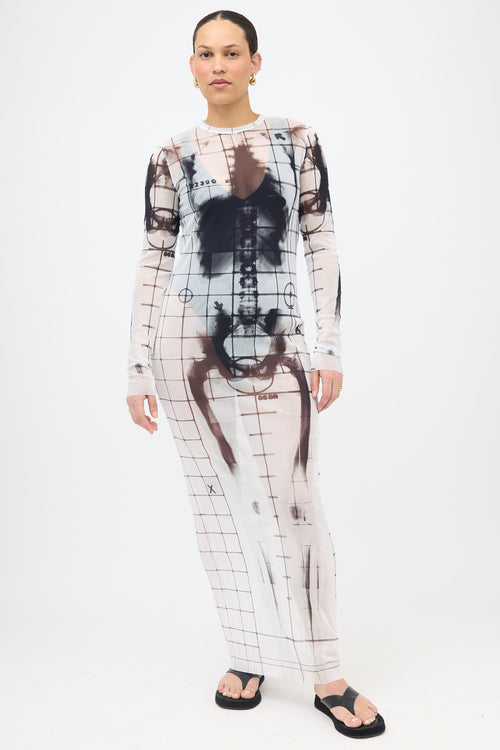 Jean Paul Gaultier Mesh X-Ray Squeletor Dress