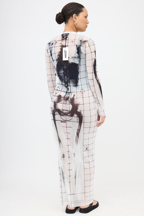 Jean Paul Gaultier Mesh X-Ray Squeletor Dress