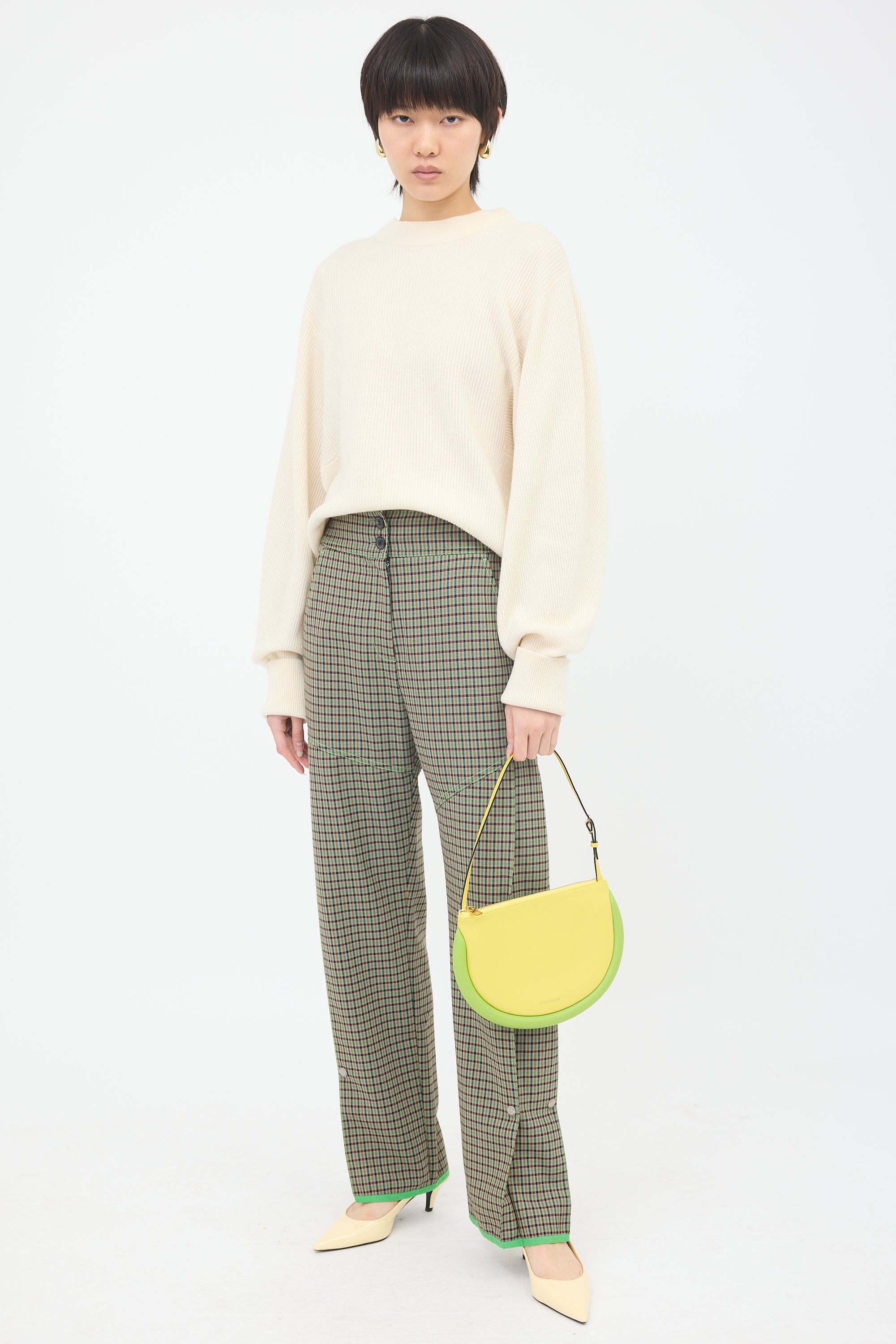 JW Anderson Leather Bumper Moon Bag
