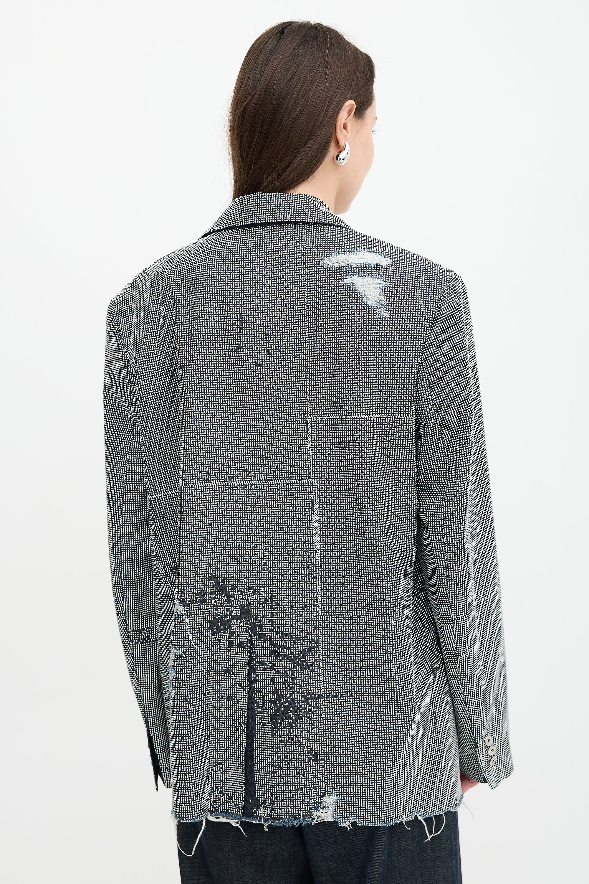 JW Anderson Denim Embellished Blazer