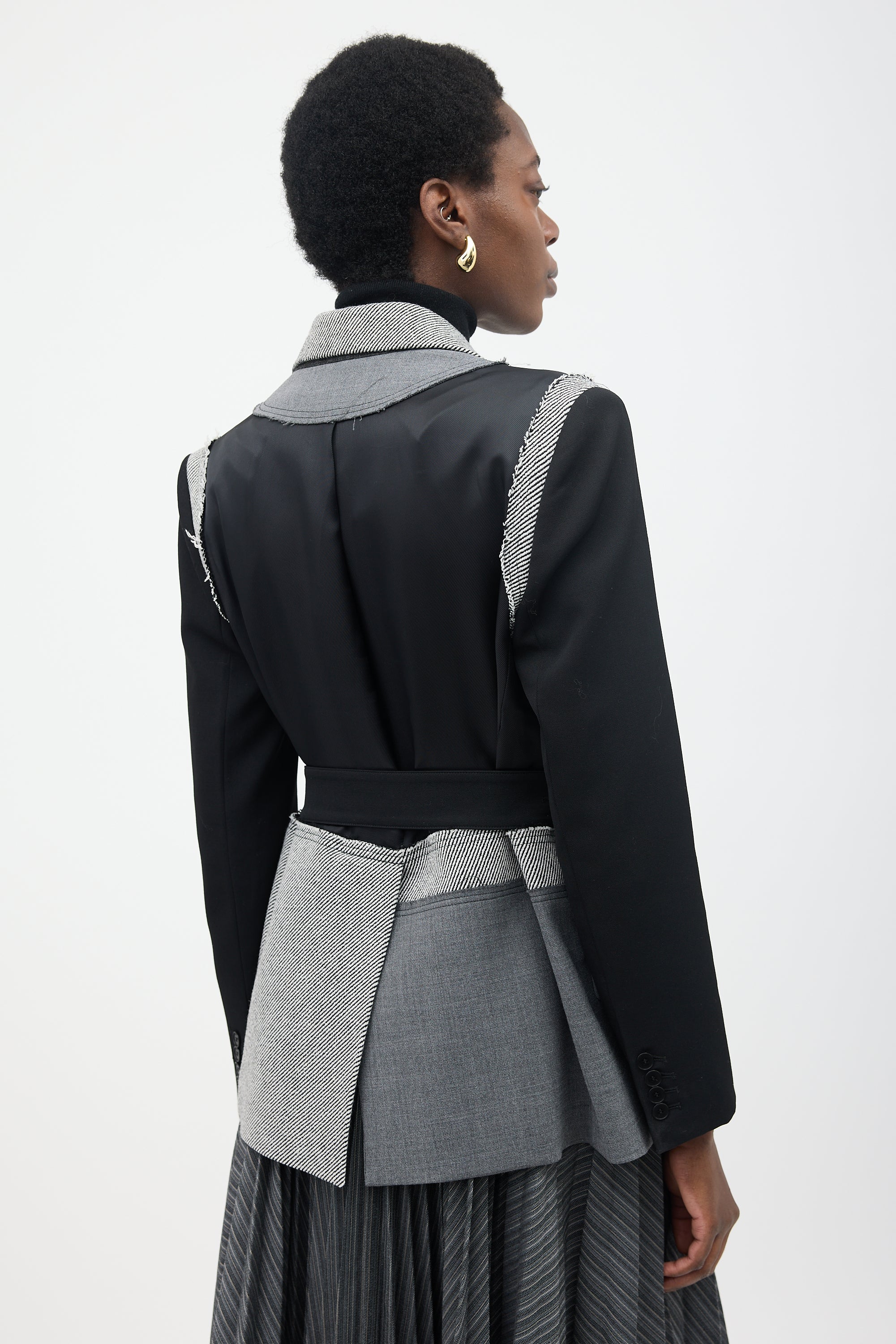 JW Anderson Fall 2019 Wool Patchwork Blazer