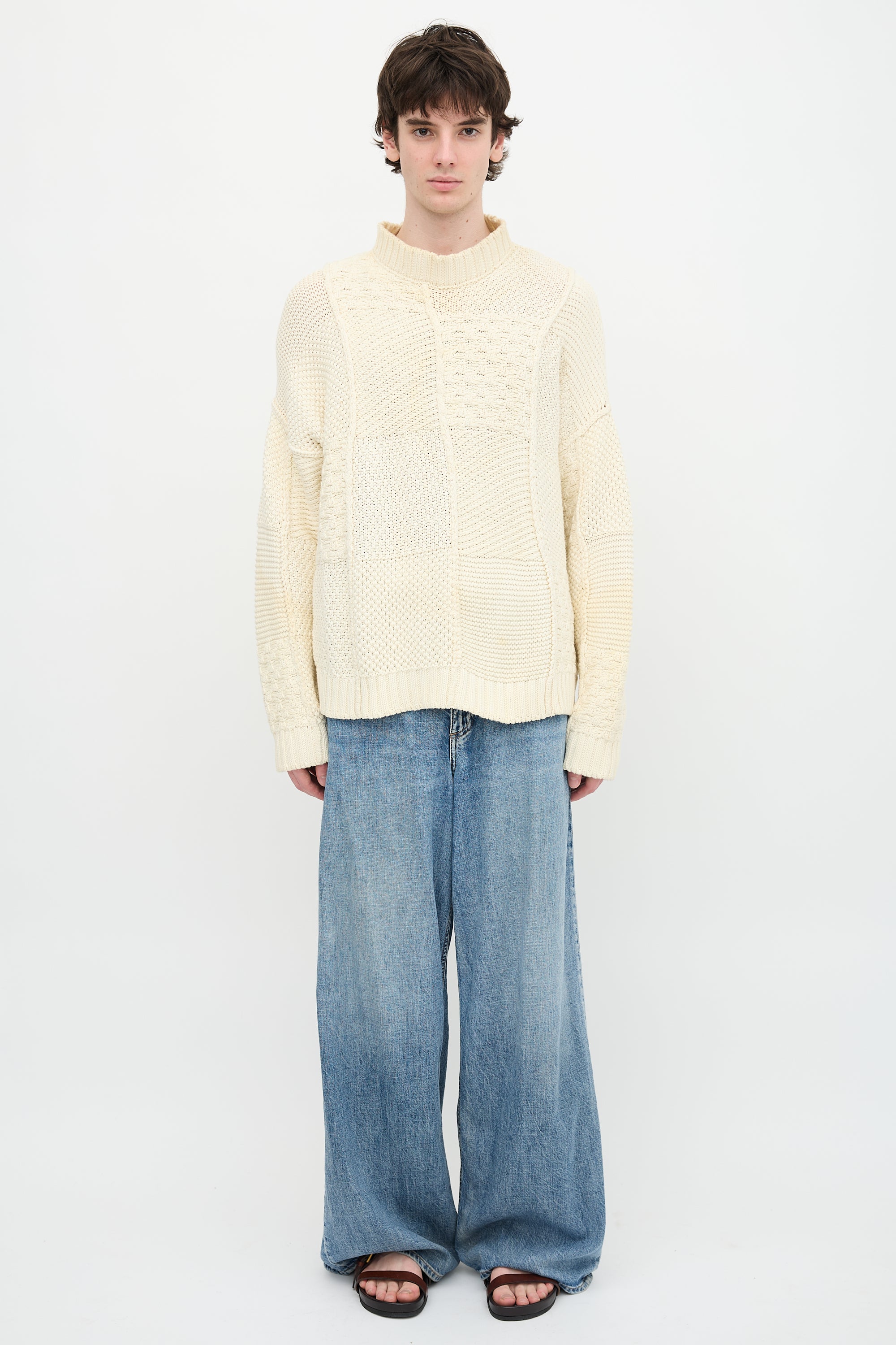 JW Anderson Mixed Knit Sweater