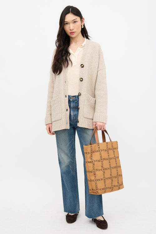 JW Anderson Shopper Logo Tote Bag