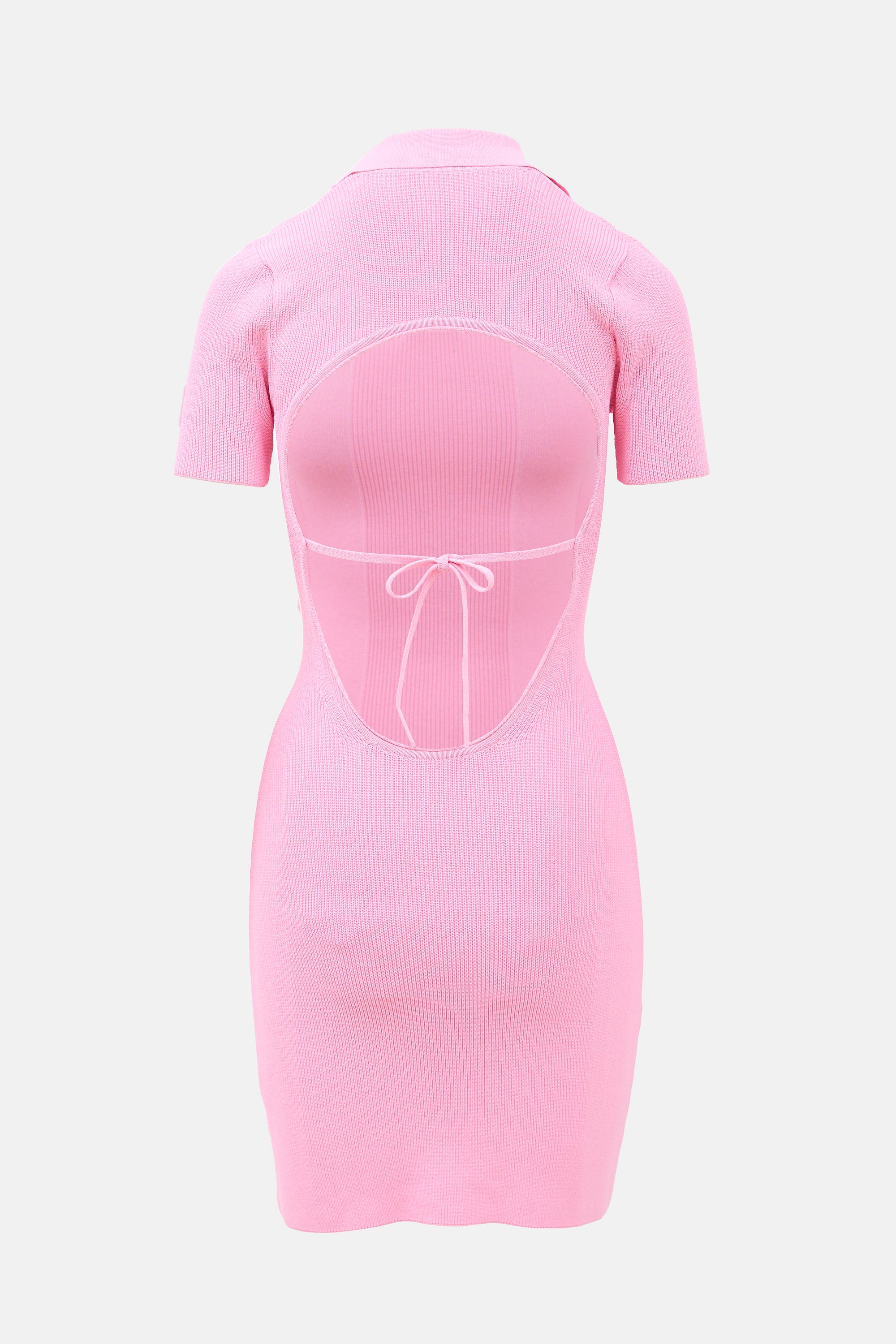 Jacquemus Ribbed Knit Polo Dress