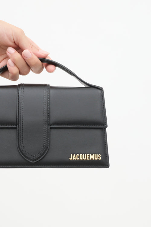 Jacquemus Black Leather Le Grand Bambino Bag