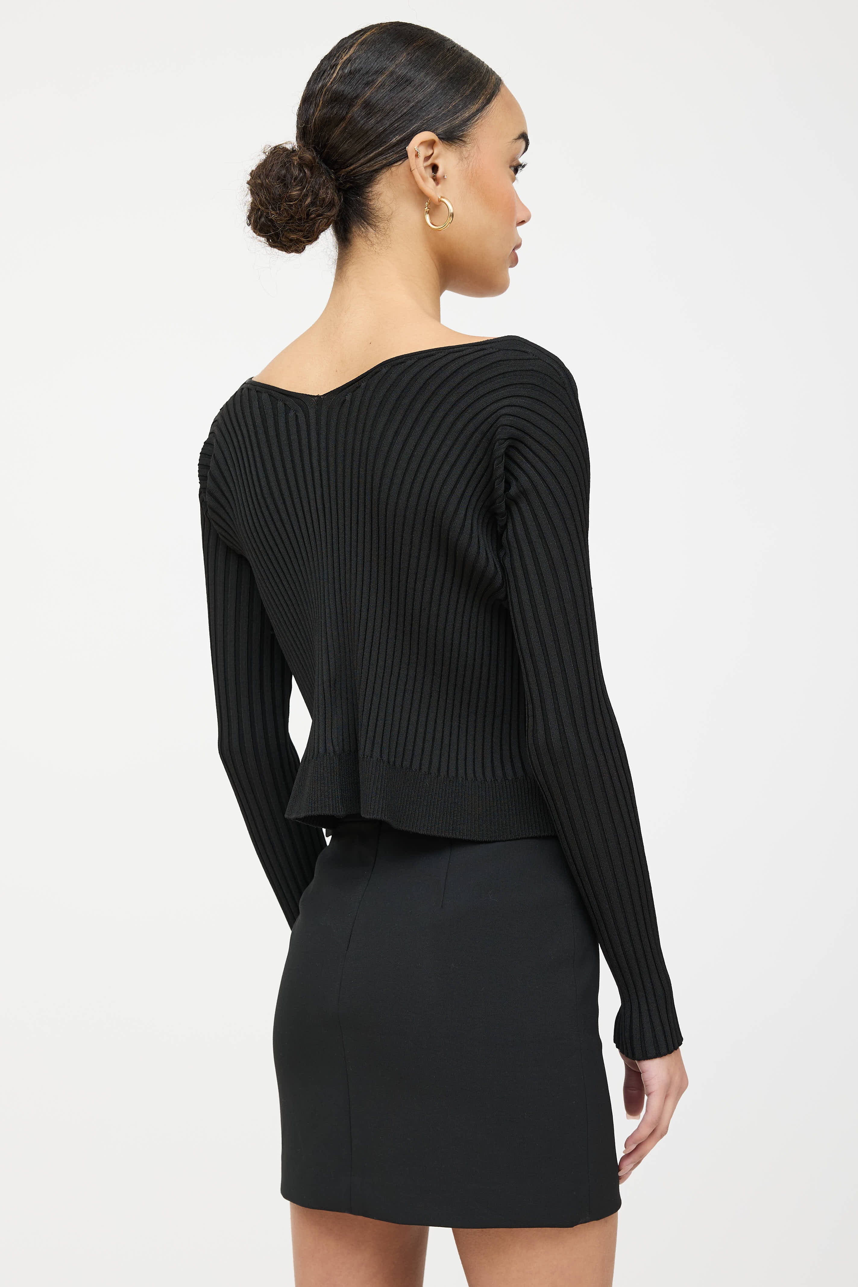 Jacquemus Ribbed Logo Cardigan