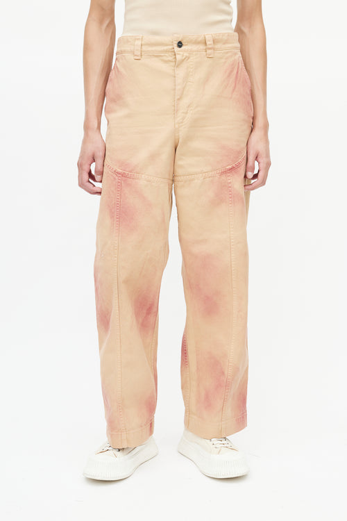 Jacquemus Brown & Red Terraio Tie Die Trouser