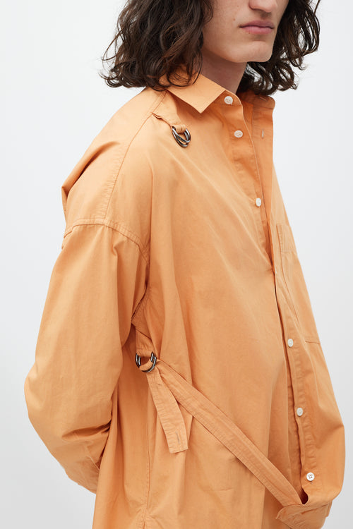 Jacquemus FW 2021 La Montagne Orange Cotton Shirt