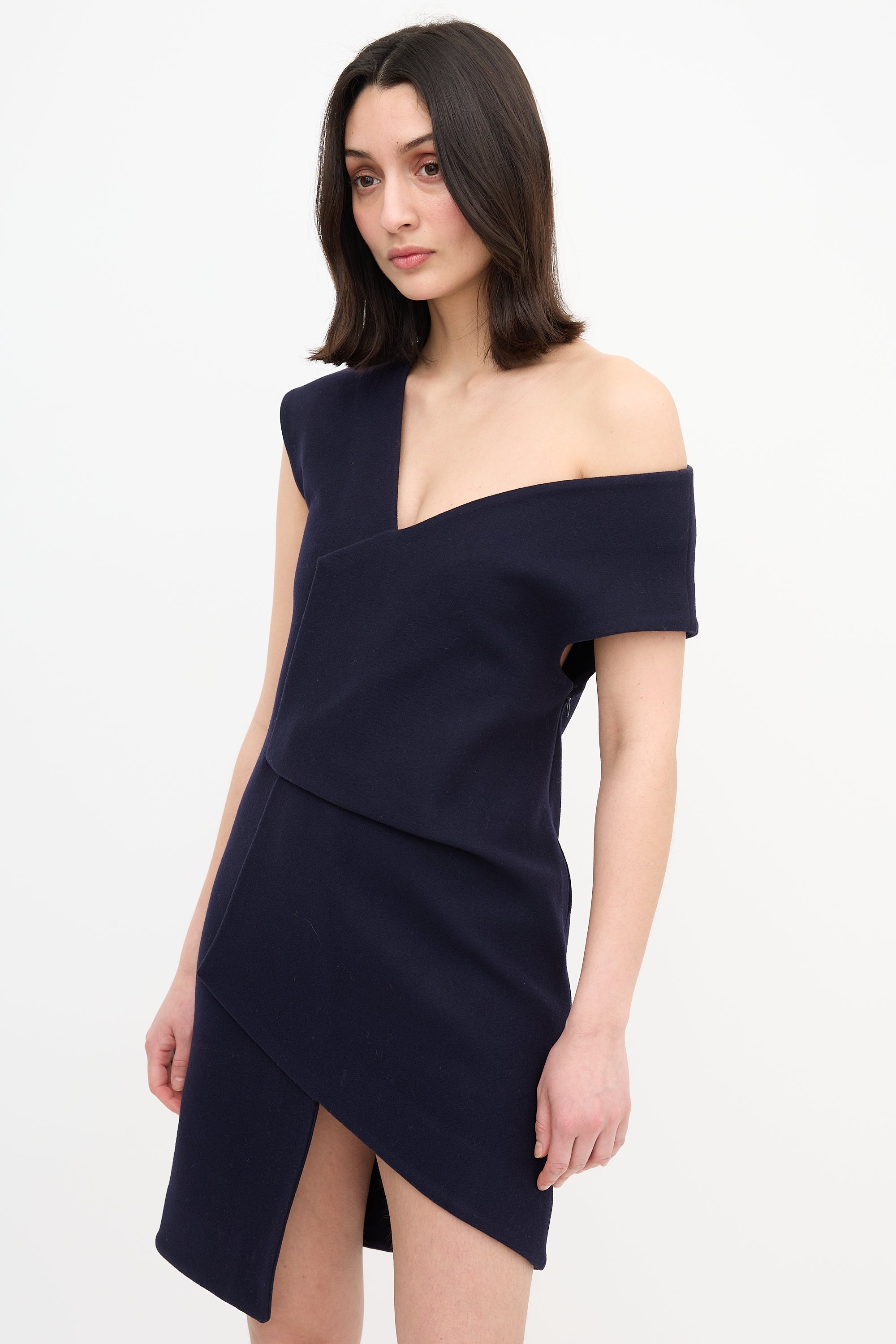 Jacquemus Fall 2015 Wool Asymmetrical Dress