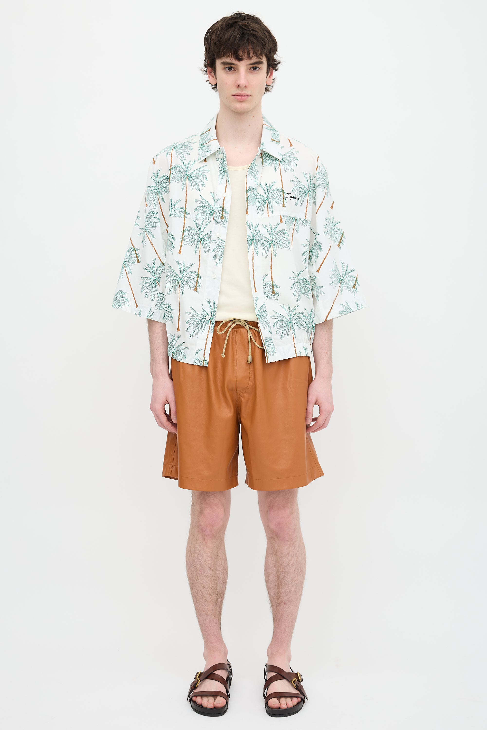 Jacquemus La Croisière Palm Tree Shirt