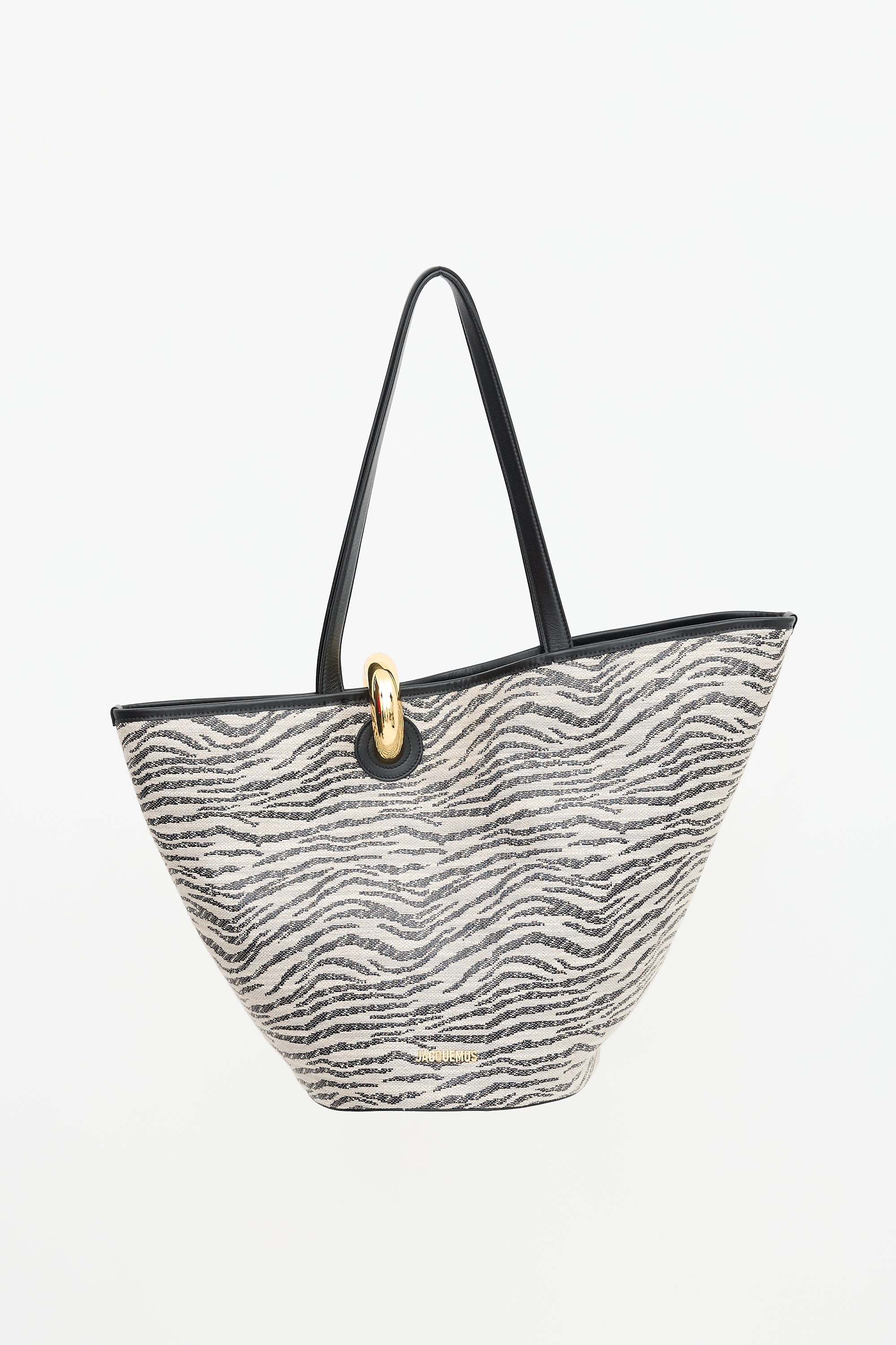 Jacquemus Woven Patterned Bambola Tote