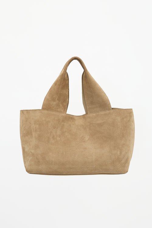 James Perse Suede Tote Top Handle Bag