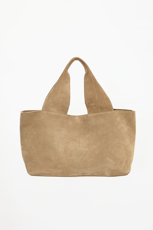 James Perse Suede Tote Top Handle Bag