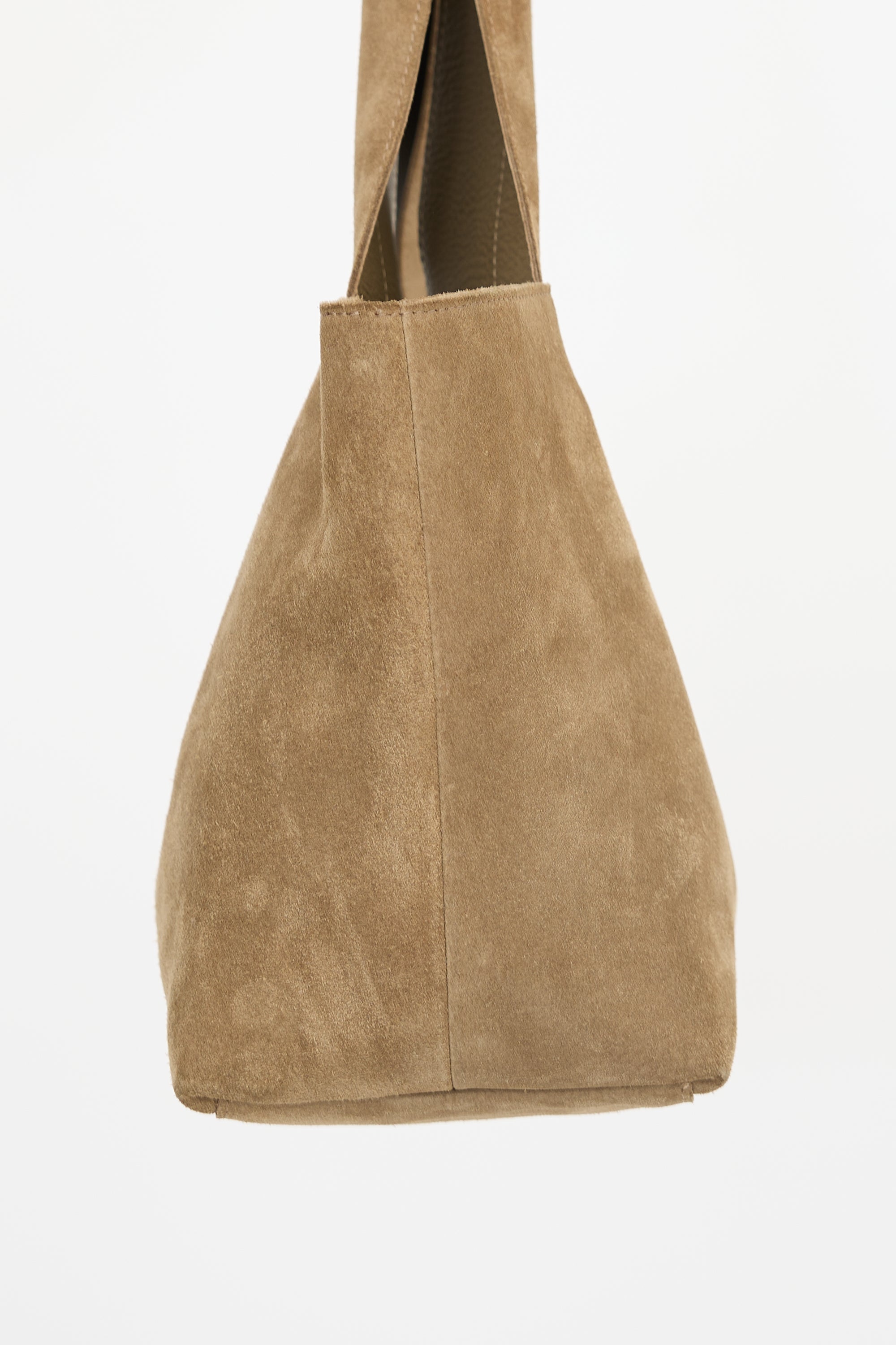 James Perse Suede Tote Top Handle Bag