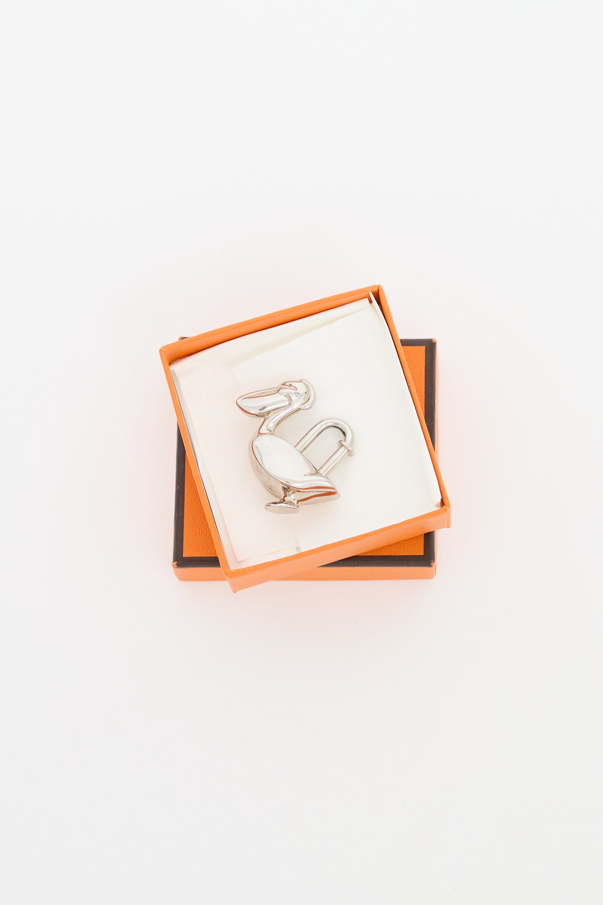 Hermès 1992 Palladium Cadena Lock