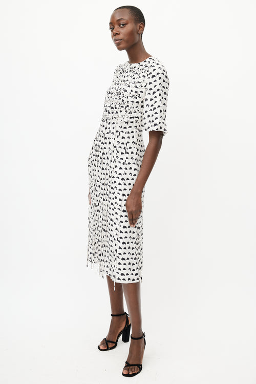 Jason Wu Grey & Multicolour Silk Cage Dress