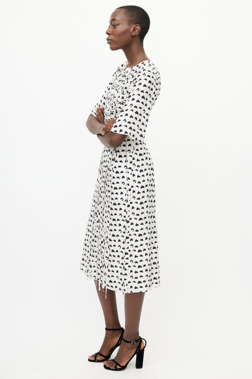 Jason Wu Grey & Multicolour Silk Cage Dress