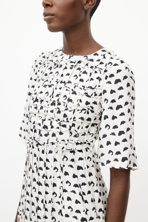 Jason Wu Grey & Multicolour Silk Cage Dress