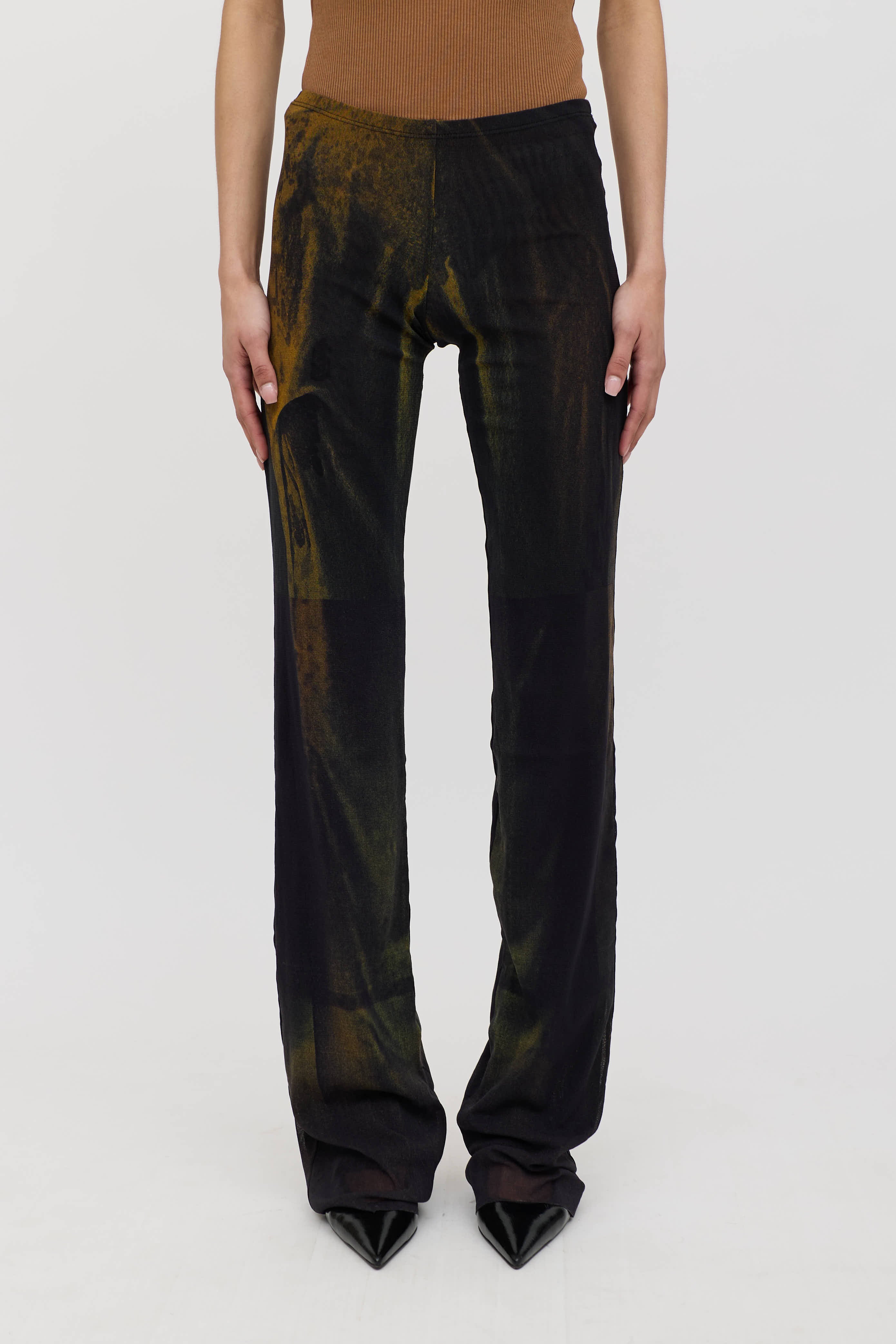 Jean Paul Gaultier Marbled Mesh Pant
