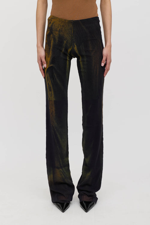 Jean Paul Gaultier Marbled Mesh Pant